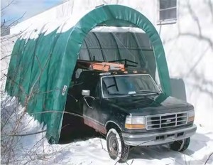 Abri de voiture à enrouler pour <span class=keywords><strong>garage</strong></span> extérieur/Tentes portables en métal et tissu pour voiture/<span class=keywords><strong>Garage</strong></span> portable en PVC taupe avec cadre en acier - Product Image 3