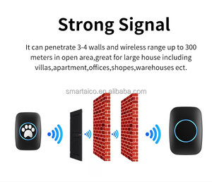 <span class=keywords><strong>Timbre</strong></span> <span class=keywords><strong>de</strong></span> perro inalámbrico a prueba <span class=keywords><strong>de</strong></span> agua IP55 superligero para entrenamiento <span class=keywords><strong>de</strong></span> orinal <span class=keywords><strong>de</strong></span> puerta - Product Image 6
