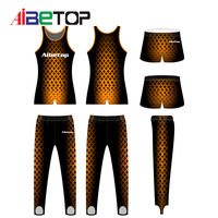 Dernière conception personnalisée du logo de votre propre équipe Uniformes de pom-pom girl pour hommes Justaucorps de gymnastique Combinaisons de performance