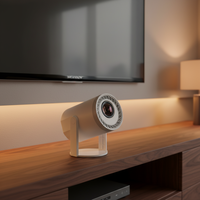 Mini projecteur au prix d'usine, 200 lumens ANSI, taille plus petite, lampe LED, projecteur intelligent portable pour cinéma maison, Android 14