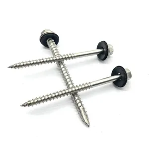 Sekrup Baja Galvanis Kepala Hex Warna-warni, Sekrup Autoperfurantes, Sekrup Atap Stainless Steel dengan Karet - Product Image 6