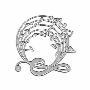 نغمة موسيقية قطع معدنية قوالب لصنع بطاقات اللكم سكين الإستنسل قالب القصاصات لوازم الحرف اليدوية - Product Image 1