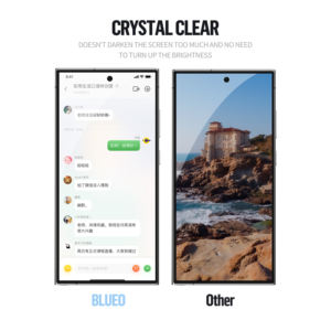 Protecteur d'écran en verre trempé BLUEO anti-espionnage, anti-choc, couverture intégrale, déverrouillage par <span class=keywords><strong>empreinte</strong></span> digitale pour Samsung S26 S25 - Product Image 2