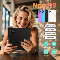 Nouvelle tablette NPad 19 10,1 pouces Écran 800x1280 Android 14 12 Go/512 Go Batterie 7000 mAh Double caméra 8 MP USB-C 5G Utilisation professionnelle