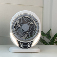 Ventilateur électrique solaire rechargeable Flashfish Summer, 16 pouces, oscillant, avec panneau solaire et batterie