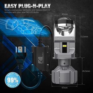 <span class=keywords><strong>Mini</strong></span> <span class=keywords><strong>proyector</strong></span> de faros Bi-LED 6000K Bombilla LED automática con lente H4 H7 de haz Alto y Bajo - Product Image 5