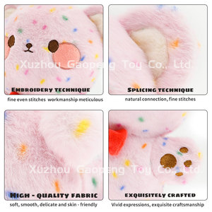 Orsacchiotto di Peluche Leopardato Rosa, Morbido e Adorabile, Personalizzabile con Logo - Product Image 3