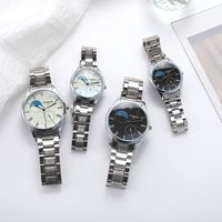 Montre à quartz élégante pour femme, boîtier en alliage, avec pierres, bracelet en acier inoxydable, étanche, dernière mode 2026