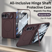 HEYBINGO Ultra Thin Transparent Fold Case Anti Menguning Clear Back Invisible Stand Wireless Charging untuk IP 18 duo
