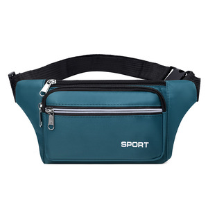 Men's Fanny Pack Nylon Waterproof Crossbody Bag Sport Letter Pattern Gray Lake Blue Dark Blue Red Purple Black - Product Image 5