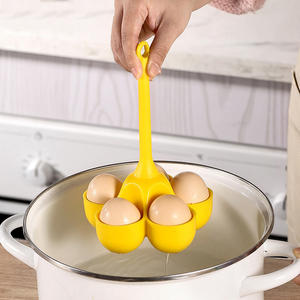 Soporte de silicona para huevos, olla hirviendo para escalfar huevos, estante de vapor práctico para estufa de cocina - Product Image 1