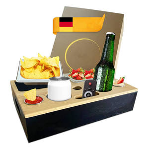 Boîte à accoudoirs en bambou avec porte-gobelet et plateau à collations pour canapé - Product Image 1