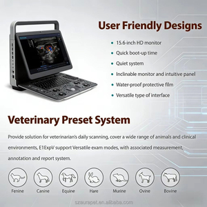 Ecógrafo Doppler Color Portátil Sonoscape E1V 3D 4D para Veterinaria, Perros, Gatos, Equinos, Bovinos, Pantalla LCD <span class=keywords><strong>de</strong></span> 15.6 Pulgadas, 6.5 kg, Veterinario, CE, Clínico - Product Image 3