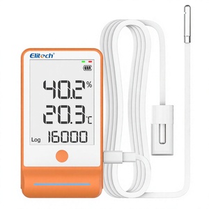 Enregistreur de données de température et d'humidité Elitech GSP-6 Pro, enregistreur numérique sans fil avec bouteille de glycol, deux capteurs externes - Product Image 1
