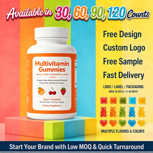 Gummies véganes multivitaminées et minérales à marque privée OEM, formule naturelle pour la santé immunitaire et le bien-être antioxydant chez l'adulte - Product Image 1