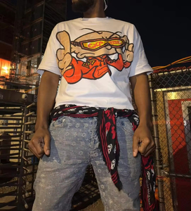 High Quality 100% Cotton Boxy Knitted T-<b>Shirt</b> Custom Cropped Oversized with Drop Shoulder Heavyweight <b>White</b> Design Manufacturer - Product Image 6