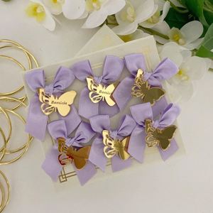 Plaque nominative personnalisée en acrylique papillon, accessoires décoratifs gravés au laser, nom, logo, bijoux DIY, cérémonie de mariage - Product Image 3