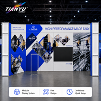 Structure modulaire TIANYU pour salons professionnels, structure en aluminium, panneaux en tissu pour stand, branding, événements d'entreprise et commerce de détail