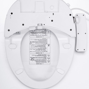 Smart Toilet Seat Round Universal With Remote Control Instant Heating Automatic Cleaning Multi Functional Plastic Lid - Product Image 1
