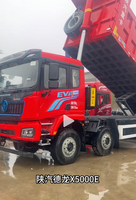 Camion benne minier poids lourd Shacman X5000E 8x4 Euro 6, direction électrique à gauche, boîte de vitesses FAST 12 rapports, 451-500 CV, MVM 10-15T