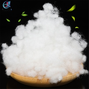 Vật liệu độn bông <span class=keywords><strong>polyester</strong></span> tái chế 100% dạng sợi rỗng, chất liệu bông ngọc trai dùng làm gối, đạt tiêu chuẩn OEKO-TEX 3D - Product Image 3