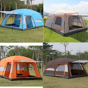 Carpa de Camping Impermeable para 4 Estaciones, Grande, Familiar, con Dos Puertas y Dos Dormitorios, Diseño Plegable, Ligera, 0.68 kg - Product Image 3