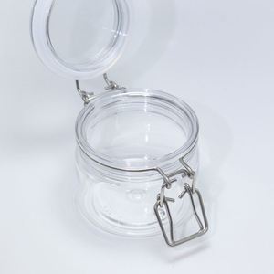 <b>Plastic</b> Sealed Jar 220Ml Cream Bottle Cosmetic <b>Packaging</b> Jar Iron Buckle Skin Care Bottle Wholesale - Product Image 3