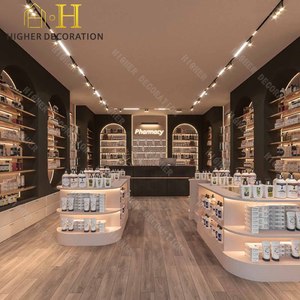 Estanterías de <span class=keywords><strong>Farmacia</strong></span> de Madera de Lujo, Diseño Clásico de Muebles de <span class=keywords><strong>Farmacia</strong></span>, Vitrina para <span class=keywords><strong>Farmacia</strong></span> Tradicional - Product Image 4