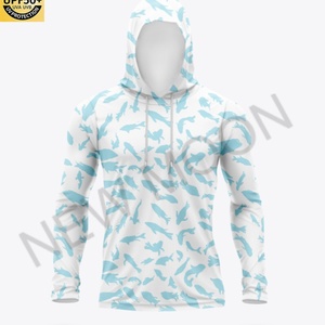 เสื้อฮู้ดแขนยาวผู้ชายแบบกำหนดเอง น้ำหนักเบา ระบายอากาศได้ดี UPF 50+ สำหรับตกปลา วิ่ง ป้องกันแสงแดด พร้อมหน้ากาก - Product Image 1