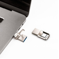 Memoria USB 2 en 1 Tipo-C OTG 32GB 64GB 128GB, Pendrive Metálico, Vendedor en EE. UU.