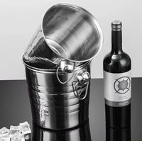 Ventes directes du fabricant Design classique Bar extérieur en métal Baril de vin de haute qualité 3L Visage humain Singe Double anneau Parties de glace