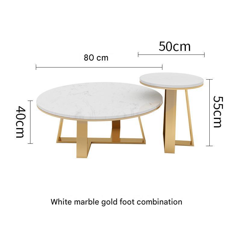 White round coffee table