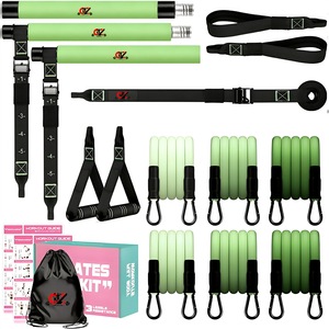 Bandas de Resistencia Elásticas para Yoga y Ejercicio, 12 Piezas, Tubos de Resistencia de Alta Elasticidad para Entrenamiento en Casa - Product Image 6