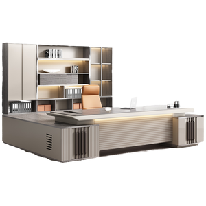 Muebles de escritorio de oficina de diseño moderno Mesa de oficina en casa de lujo <span class=keywords><strong>Precio</strong></span> favorable Escritorio y silla para oficina - Product Image 6