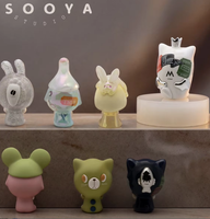 Boîte Mystère en Gros Authentique Sooya Studio Beans M Stand Mini Figurines Anime PVC Échelle 1/12 Boîtes Surprises Décoration de Bureau