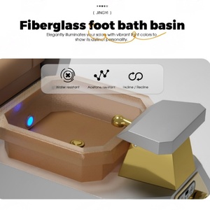 Sillón de Pedicura de Lujo JingYi Beauty Salon, Silla de <span class=keywords><strong>Spa</strong></span> para Pies <span class=keywords><strong>con</strong></span> Masaje, Calentamiento y Sistema de Vapor Terapéutico - Product Image 3