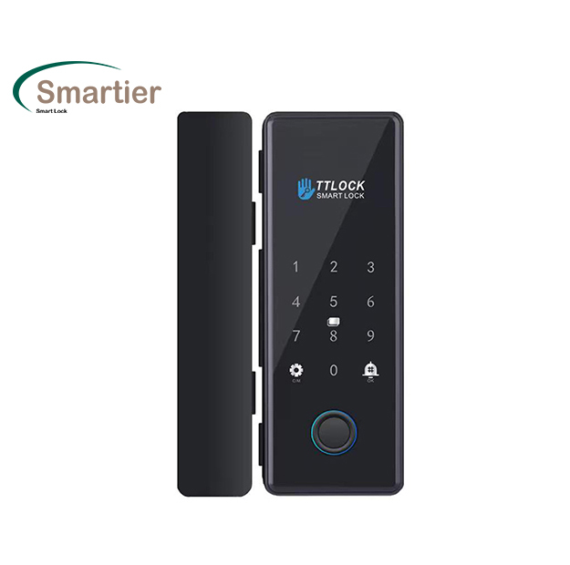 Smartier Smart Door Lock for Glass & Steel Doors with Fingerprint Password Card Access Cloud Storage Wi-Fi/BLE