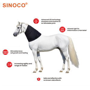 Enveloppe de thérapie de sabot à la lumière rouge pour le soulagement de la douleur au cou des chevaux près de la lumière infrarouge pour les soins de santé musculaire 660nm 850nm - Product Image 1