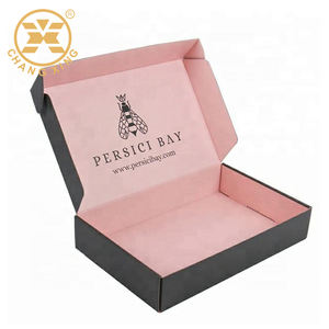 Cajas personalizadas con logotipo Marca de comercio electrónico Embalaje Regalo Cajas corrugadas CMYK Caja de correo impresa de doble cara para ropa - Product Image 3