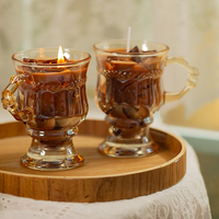 Desserts/boissons créatifs décorés de bougies parfumées, décoration d'intérieur, bougie personnalisée en pot, bougie parfumée en cire de soja en vrac