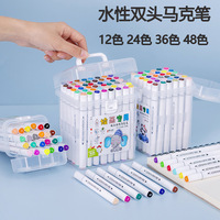Set de crayons à double tête 36 couleurs Marqueurs d'art pour enfants pour dessiner et écrire pour les étudiants et la maternelle Vente en gros