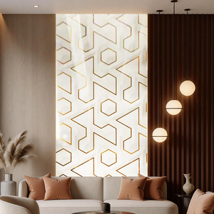 Lámina de Mármol de PVC de Alta Calidad, Ligera, Impermeable, Diseño de Mármol, Decoración de Pared, Lámina de Mármol UV para Proyectos y Mayoristas - Product Image 2