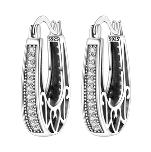 <span class=keywords><strong>Pendientes</strong></span> <span class=keywords><strong>de</strong></span> Plata Bañados en Oro con Circonita Brillante, Diseño <span class=keywords><strong>de</strong></span> Garra, Exquisitos, Sencillos, Versátiles, Modernos, Accesorio <span class=keywords><strong>de</strong></span> Regalo para Mujer - Product Image 6