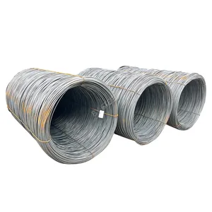 Sae1006 1008 Fio De Aço Carbono Rod 1mm 4mm 6.5mm Fio De Aço Laminado A Quente Rod Q195 Fio De Aço De Mola De Carbono Preto