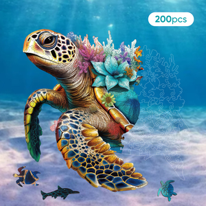 Support de vente directe d'usine personnalisation <span class=keywords><strong>tortue</strong></span> de corail enfants jouets puzzles en <span class=keywords><strong>bois</strong></span> pour le jeu en famille - Product Image 3