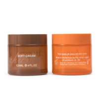 Bouteille en verre chinoise très vendue, pot cosmétique en verre de haute qualité 4OZ 120ml avec bouchon en plastique, flacon crème dépoli