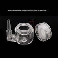 Diffuseur de CO2 créatif en plastique transfrontalier sans souci avec valve anti-retour et compteur de bulles, mini-réfineur d'aquarium multifonctionnel 4-en-1 1