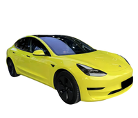 Autocollant de covering automobile PET jaune 1,52*18M, à canaux d'air, sans bulles, à changement de couleur, anti-rayures, anti-UV, avec remises d'usine