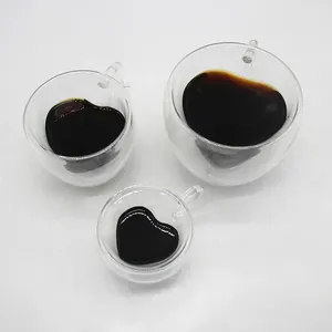 200ml Großhandel Hot Selling New Design Ankunft Transparent Umwelt freundliches Glas Doppelwandiges Kaffee glas