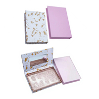 Kit de manucure et de pose de cils OEM ODM avec boîte cadeau en papier personnalisée, doublure en éponge, gaufrage et pelliculage mat pour l'emballage - Vente en gros